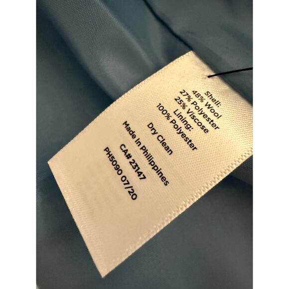 Talbot's Wool Blend Blue Plaid Classic Shetland Blazer 10P Classic - Picture 6 of 10